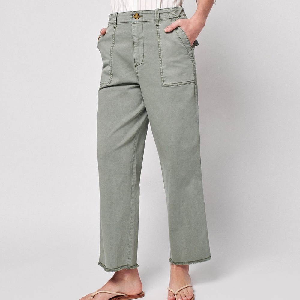 Faherty Women's Utility Pants in Fatigue size 27